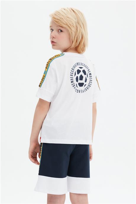 Bikkembergs Erkek Çocuk Beyaz T-Shirt