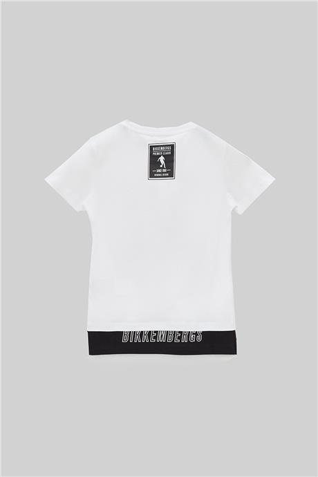 Bikkembergs Erkek Çocuk Beyaz Tshirt