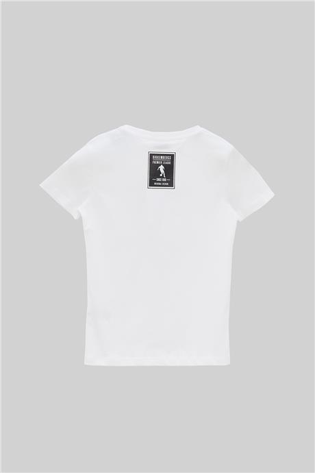 Bikkembergs Erkek Çocuk Beyaz Tshirt