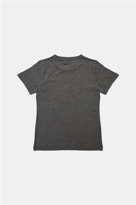Bikkembergs Erkek Çocuk Gri Melanj T-Shirt