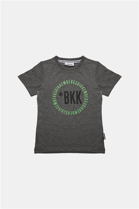 Bikkembergs Erkek Çocuk Gri Melanj T-Shirt
