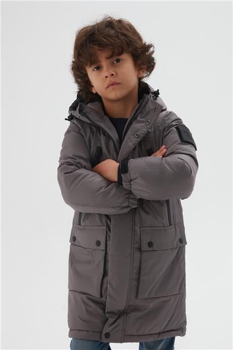 Bikkembergs Erkek Çocuk Gri Mont