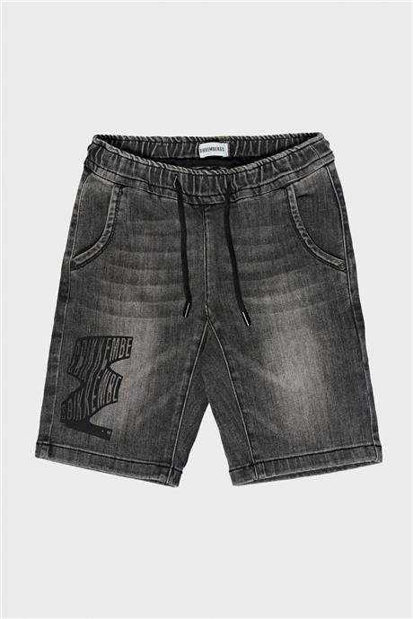 Bikkembergs Erkek Çocuk Gri Şort