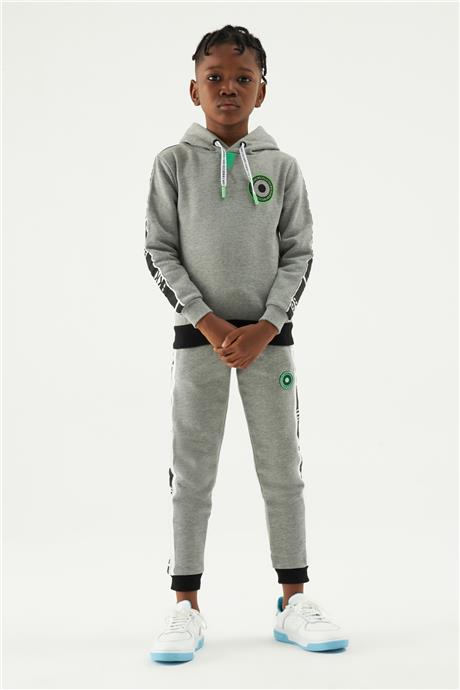 Bikkembergs Erkek Çocuk Gri Sweatshirt