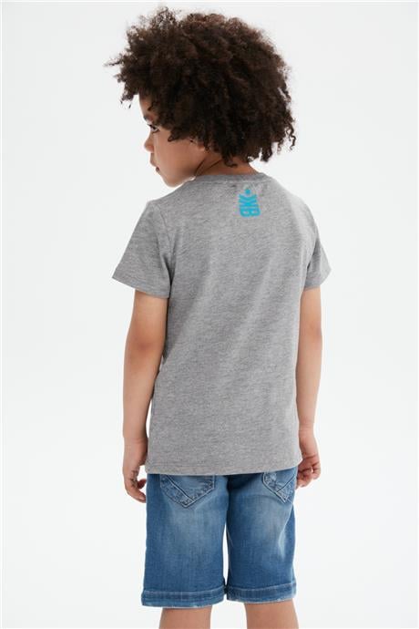 Bikkembergs Erkek Çocuk Gri T-Shirt