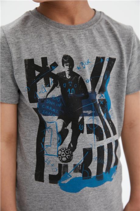 Bikkembergs Erkek Çocuk Gri T-Shirt