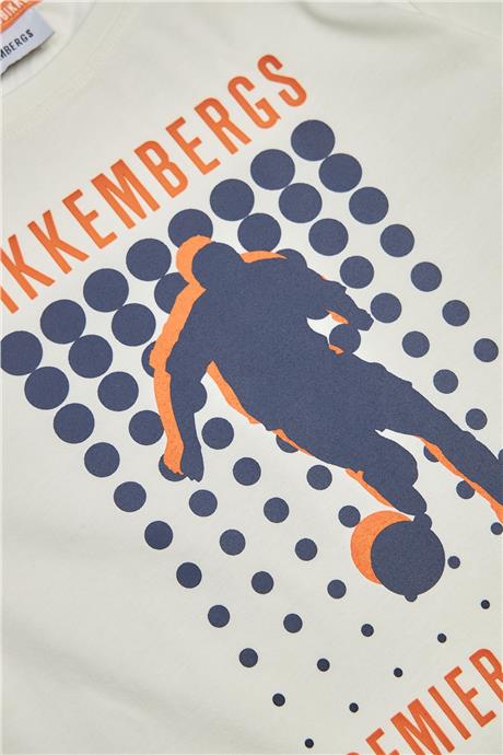 Bikkembergs Erkek Çocuk Kırık Beyaz T-Shirt