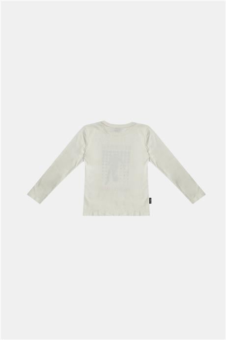 Bikkembergs Erkek Çocuk Kırık Beyaz T-Shirt