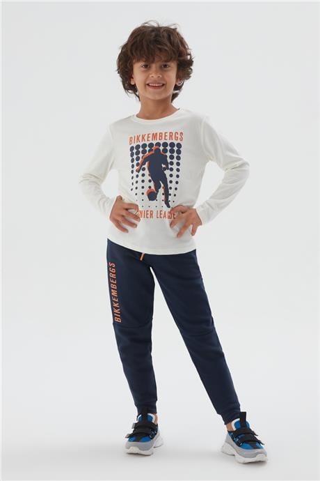 Bikkembergs Erkek Çocuk Kırık Beyaz T-Shirt