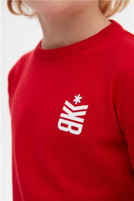 Bikkembergs Erkek Çocuk Kırmızı Kazak
