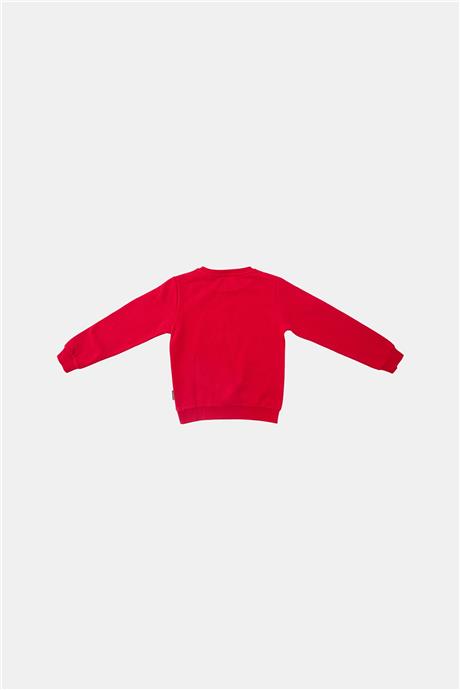 Bikkembergs Erkek Çocuk Kırmızı Sweatshirt