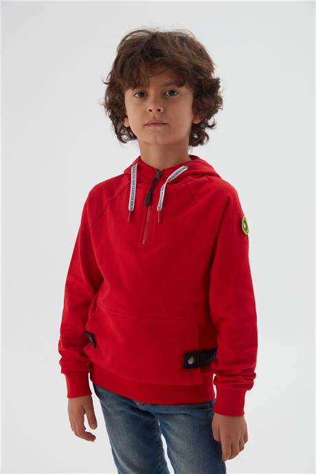 Bikkembergs Erkek Çocuk Kırmızı Sweatshirt