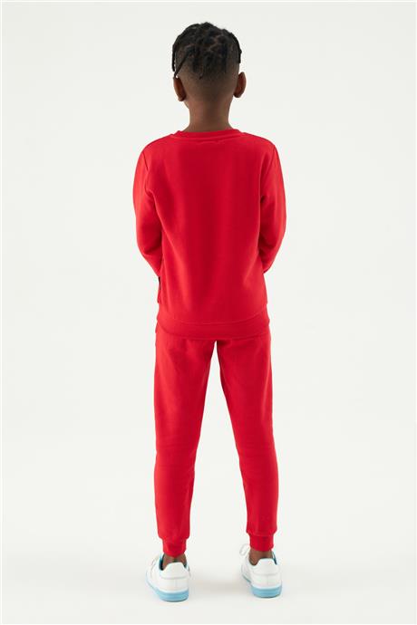 Bikkembergs Erkek Çocuk Kırmızı Sweatshirt