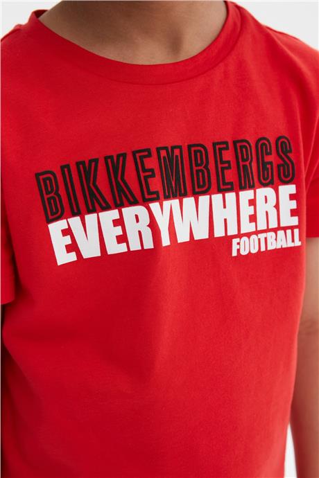 Bikkembergs Erkek Çocuk Kırmızı T-Shirt