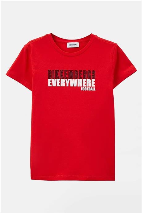 Bikkembergs Erkek Çocuk Kırmızı T-Shirt