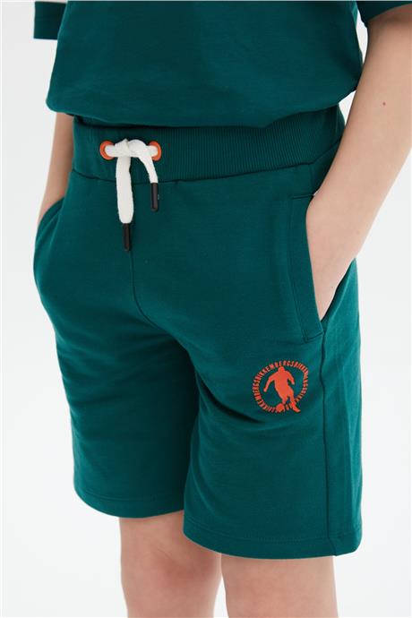 Bikkembergs Erkek Çocuk Koyu Yeşil Şort