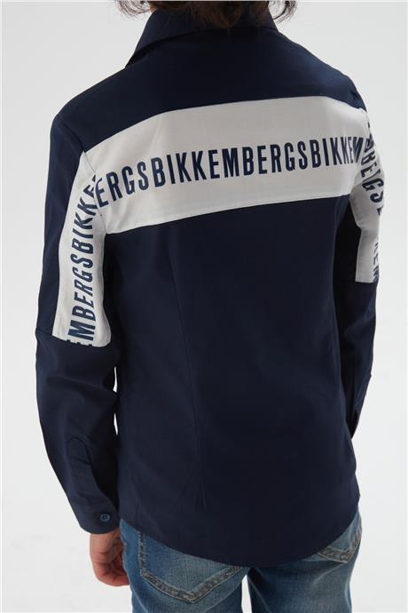 Bikkembergs Erkek Çocuk Lacivert Gömlek