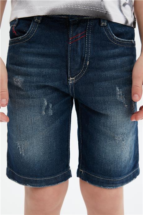 Bikkembergs Erkek Çocuk Lacivert Jean Şort