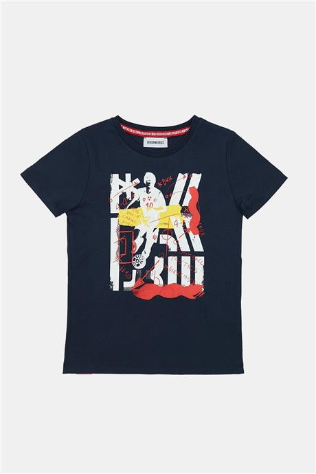 Bikkembergs Erkek Çocuk Lacivert T-Shirt
