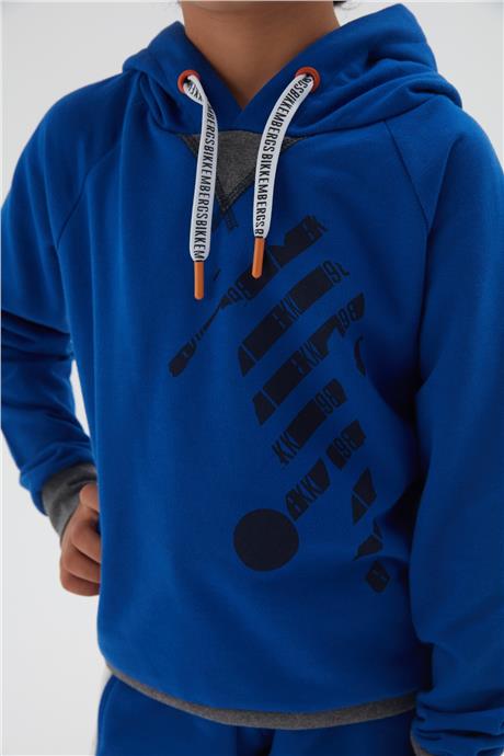 Bikkembergs Erkek Çocuk Mavi Sweatshirt