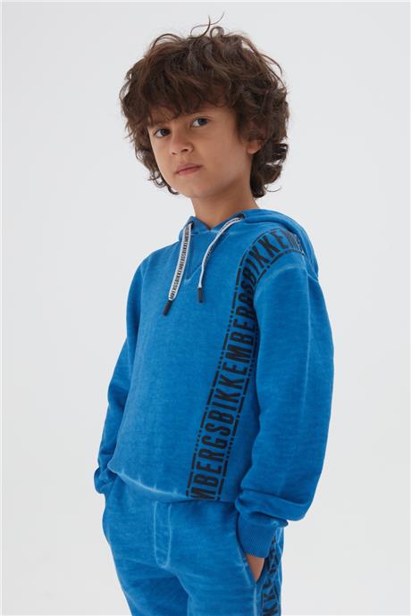 Bikkembergs Erkek Çocuk Mavi Sweatshirt