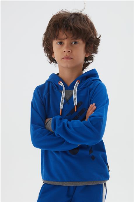 Bikkembergs Erkek Çocuk Mavi Sweatshirt