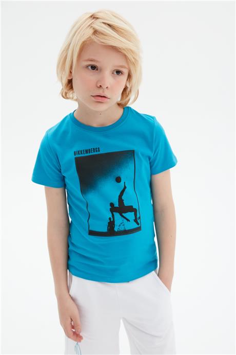Bikkembergs Erkek Çocuk Mavi T-Shirt