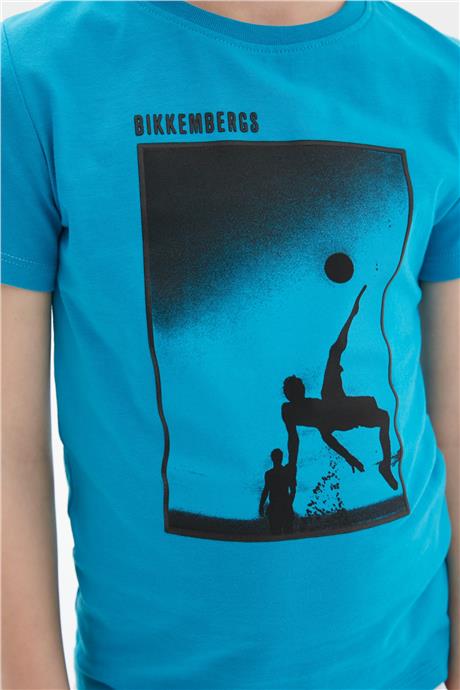Bikkembergs Erkek Çocuk Mavi T-Shirt