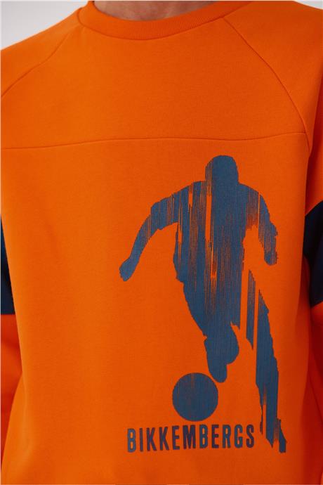 Bikkembergs Erkek Çocuk Oranj Sweatshirt