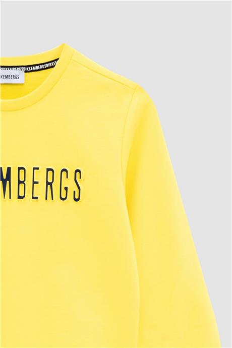 Bikkembergs Erkek Çocuk Sarı Sweatshirt