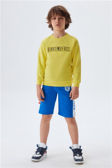 Bikkembergs Erkek Çocuk Sarı Sweatshirt