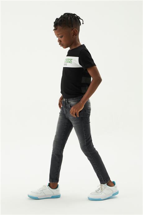 Bikkembergs Erkek Çocuk Siyah Jean