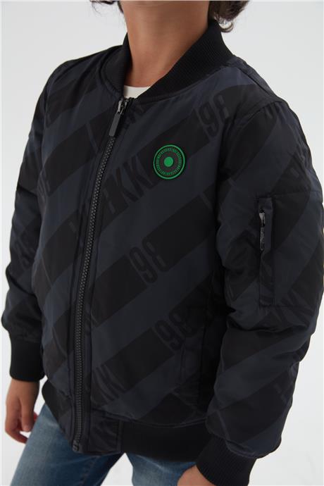 Bikkembergs Erkek Çocuk Siyah Mont