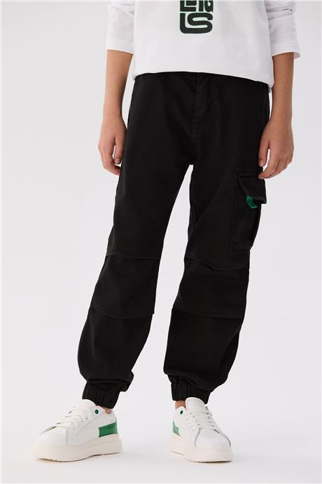 Bikkembergs Erkek Çocuk Siyah Pantolon