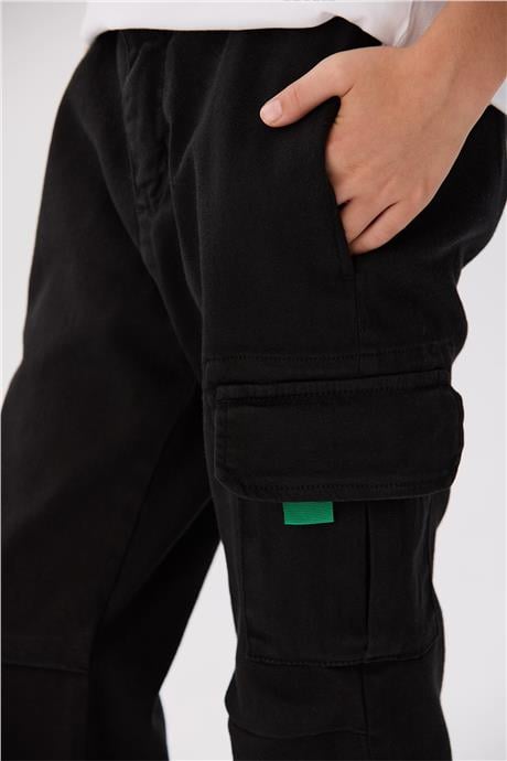 Bikkembergs Erkek Çocuk Siyah Pantolon