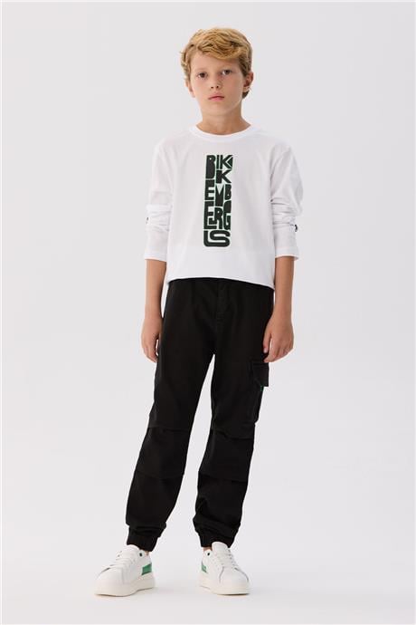 Bikkembergs Erkek Çocuk Siyah Pantolon