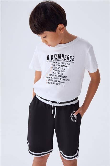 Bikkembergs Erkek Çocuk Siyah Şort