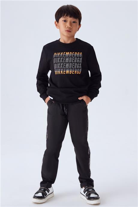Bikkembergs Erkek Çocuk Siyah Sweatshirt