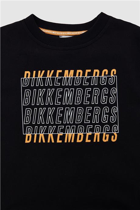 Bikkembergs Erkek Çocuk Siyah Sweatshirt
