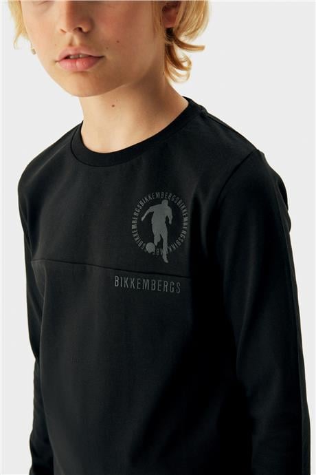 Bikkembergs Erkek Çocuk Siyah T-Shirt