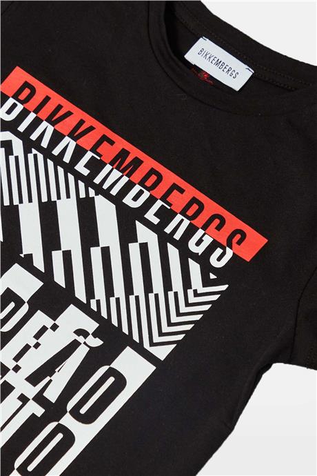 Bikkembergs Erkek Çocuk Siyah T-Shirt