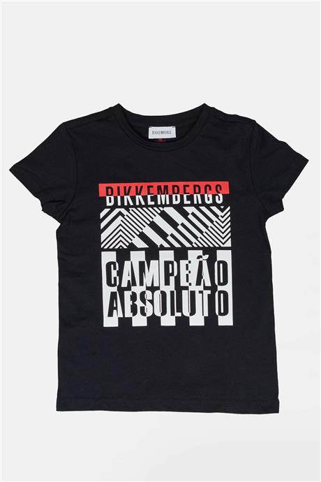 Bikkembergs Erkek Çocuk Siyah T-Shirt
