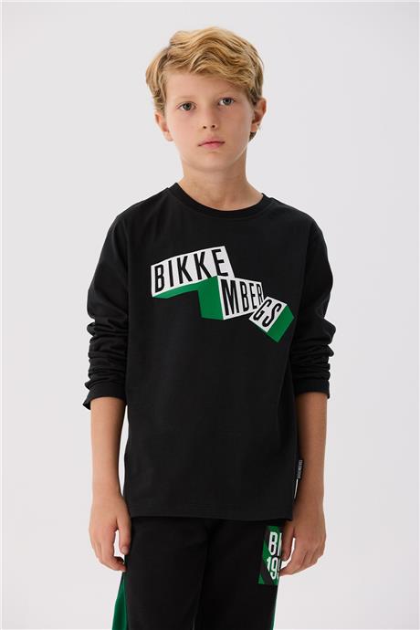 Bikkembergs Erkek Çocuk Siyah T-Shirt