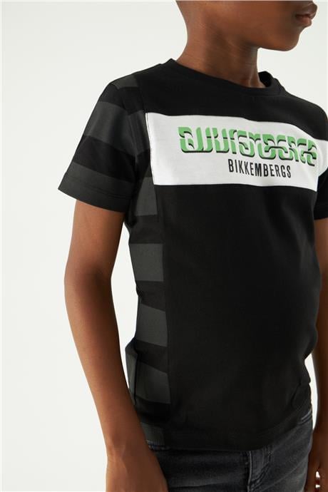 Bikkembergs Erkek Çocuk Siyah Tshirt