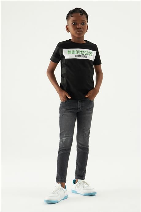 Bikkembergs Erkek Çocuk Siyah Tshirt