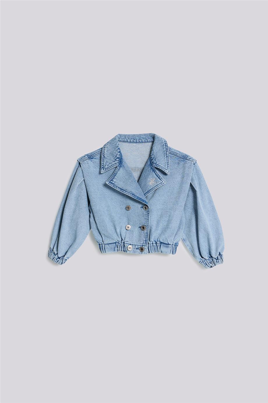 Beverly Hills Polo Club Kız Çocuk Denim Ceket görsel 5