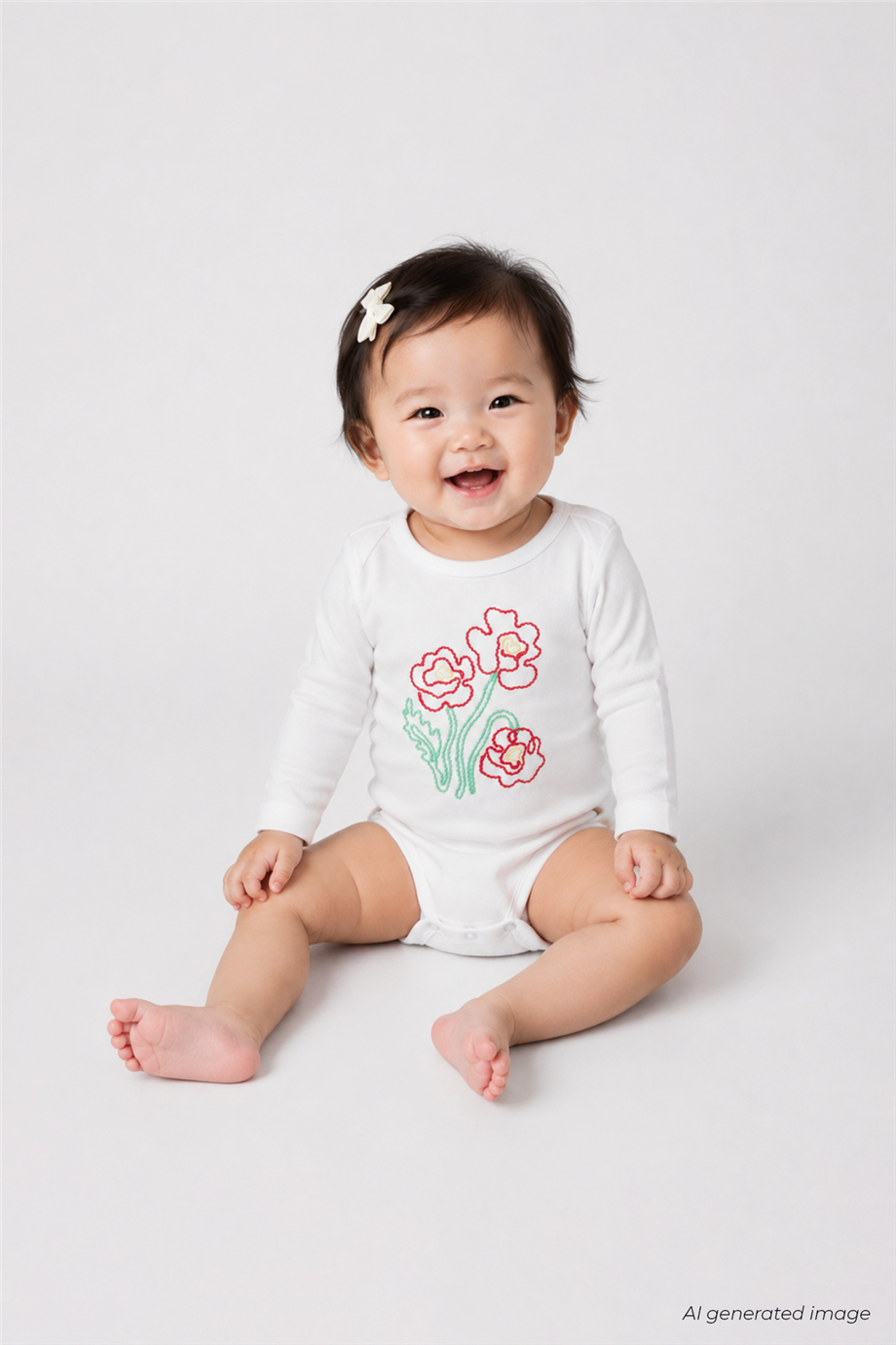 B&G Kız Bebek Bisiklet Yaka Body