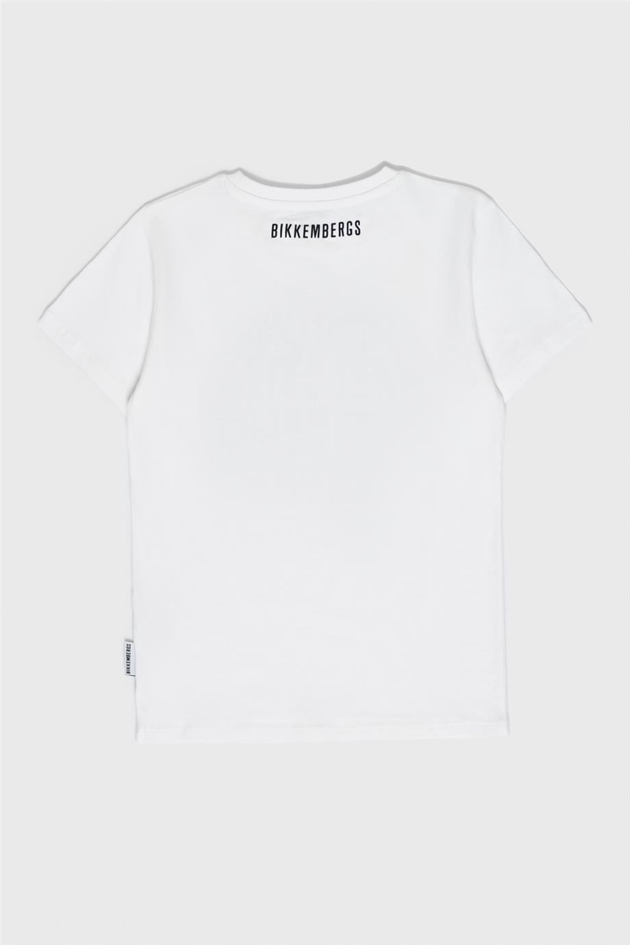 Bikkembergs Erkek Çocuk Beyaz Tişört görsel 6