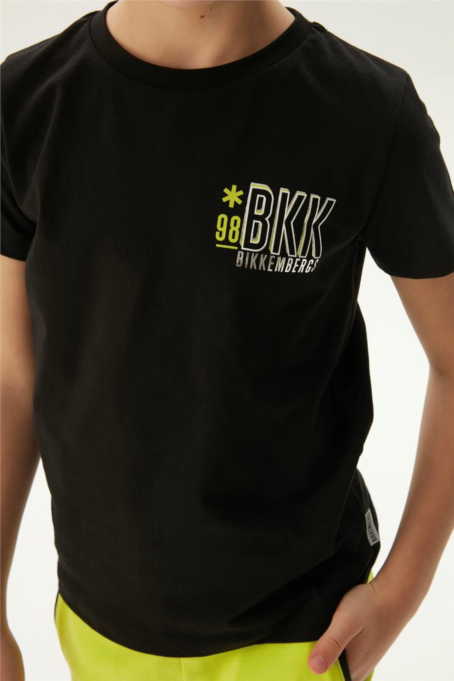 Bikkembergs Erkek Çocuk Siyah Tişört görsel 3
