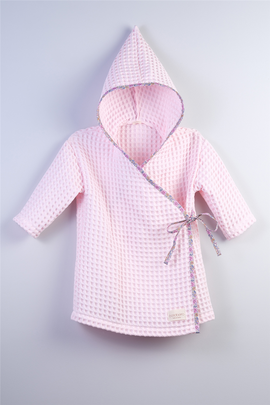 Bondberro Kız Bebek Waffle Kumaş Kimono Bornoz